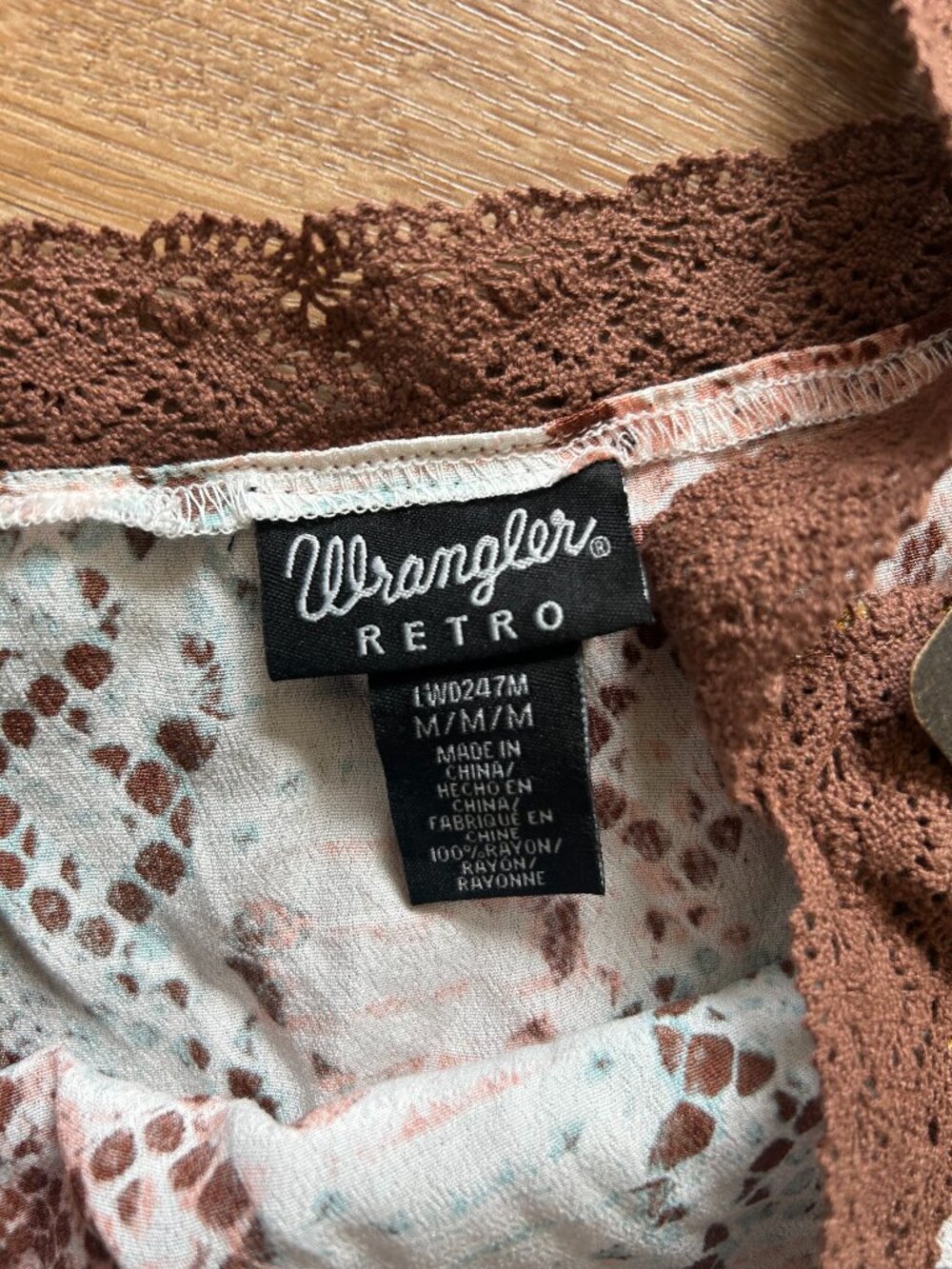 NWT Wrangler Retro Women's M Snakeskin Print Maxi Dress - Picture 4 of 8